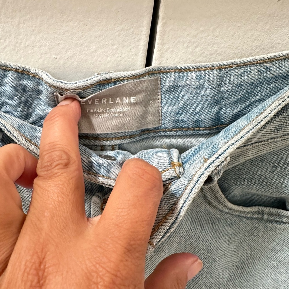 Everlane Light Blue Jean Shorts - Picture 4 of 4